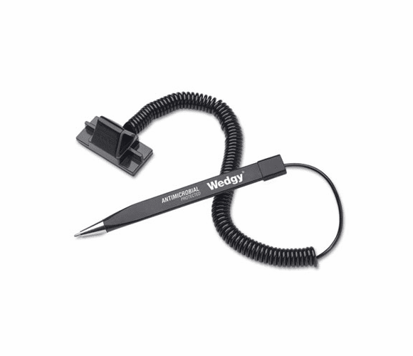 MMF28608 Wedgy Scabbard Style Coil Ballpoint Counter Pen, Blue Ink, Medium By MMF INDUSTRIES