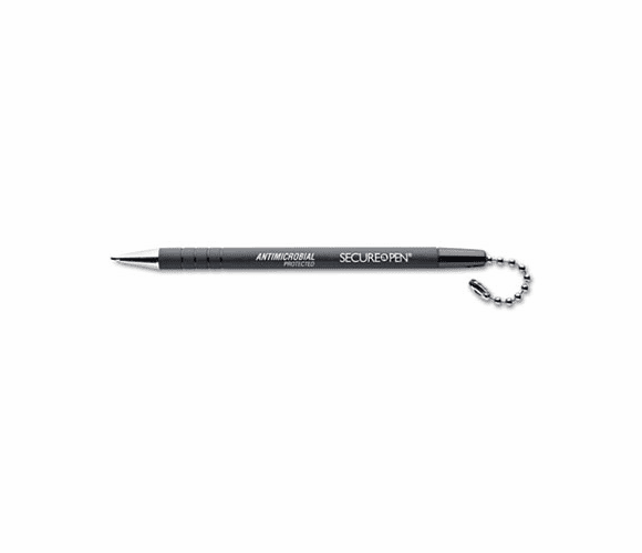 MMF28704 Secure-A-Pen Replacement Ballpoint Counter Pen, Black Ink, Medium By MMF INDUSTRIES