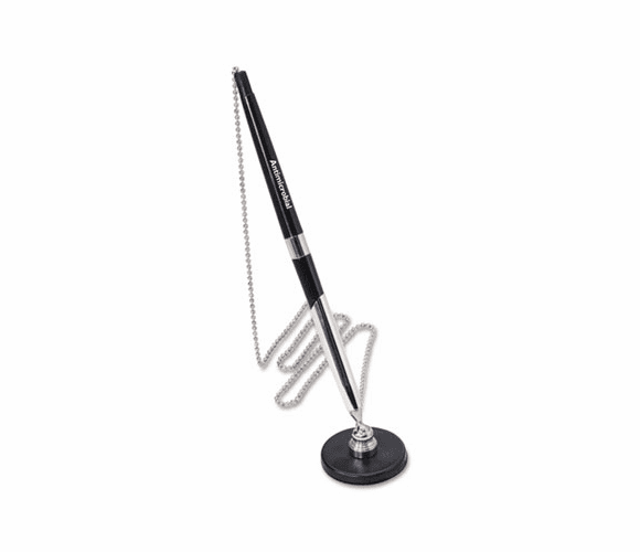 MMF28808 Chain-Riter Stick-On Ballpoint Counter Pen, Blue Ink, Medium By MMF INDUSTRIES