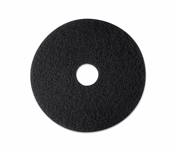 MMM08270 High Productivity Floor Pad 7300, 12", Black, 5 Pads/Carton By 3M/COMMERCIAL TAPE DIV.