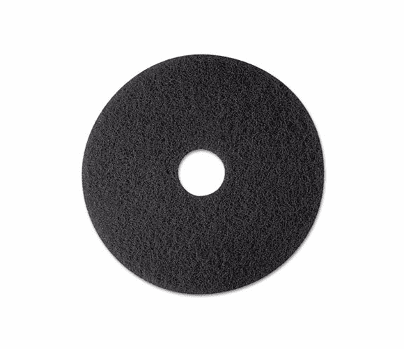 MMM08374 Stripper Floor Pad 7200, 12", Black, 5 Pads/Carton By 3M/COMMERCIAL TAPE DIV.