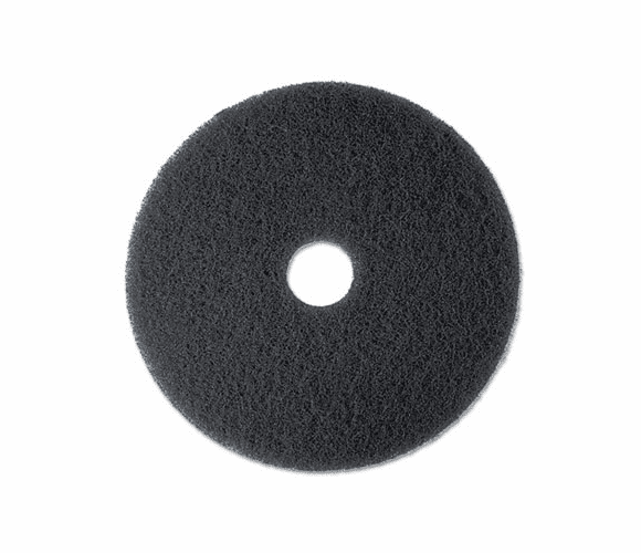 MMM08381 Stripper Floor Pad 7200, 19", Black, 5 Pads/Carton By 3M/COMMERCIAL TAPE DIV.