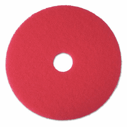 MMM08392 Buffer Floor Pad 5100, 17", Red, 5 Pads/Carton By 3M/COMMERCIAL TAPE DIV.