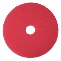 MMM08394 Buffer Floor Pad 5100, 19", Red, 5 Pads/Carton By 3M/COMMERCIAL TAPE DIV.