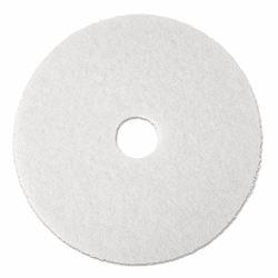 MMM08477 Super Polish Floor Pad 4100, 13", White, 5 Pads/Carton By 3M/COMMERCIAL TAPE DIV.