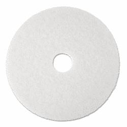 MMM08481 Super Polish Floor Pad 4100, 17", White, 5 Pads/Carton By 3M/COMMERCIAL TAPE DIV.