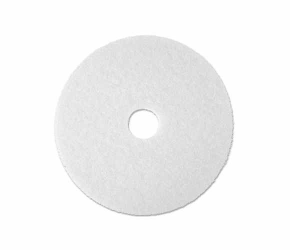 MMM08481 Super Polish Floor Pad 4100, 17", White, 5 Pads/Carton By 3M/COMMERCIAL TAPE DIV.