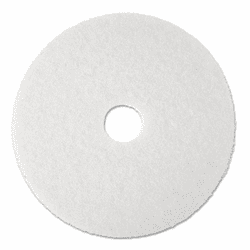 MMM08483 Super Polish Floor Pad 4100, 19", White, 5 Pads/Carton By 3M/COMMERCIAL TAPE DIV.