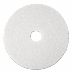MMM08484 Super Polish Floor Pad 4100, 20", White, 5 Pads/Carton By 3M/COMMERCIAL TAPE DIV.