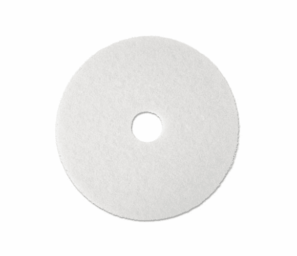 MMM08484 Super Polish Floor Pad 4100, 20", White, 5 Pads/Carton By 3M/COMMERCIAL TAPE DIV.