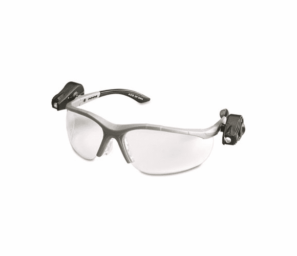 MMM114760000010 LightVision Safety Glasses w/LED Lights, Clear AntiFog Lens, Gray Frame By 3M/COMMERCIAL TAPE DIV.