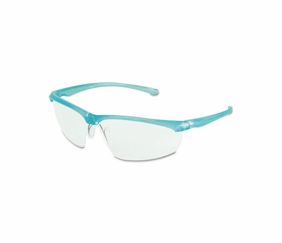 MMM117350000020 Refine 201 Safety Glasses, Wraparound, Clear AntiFog Lens, Teal Frame By 3M/COMMERCIAL TAPE DIV.