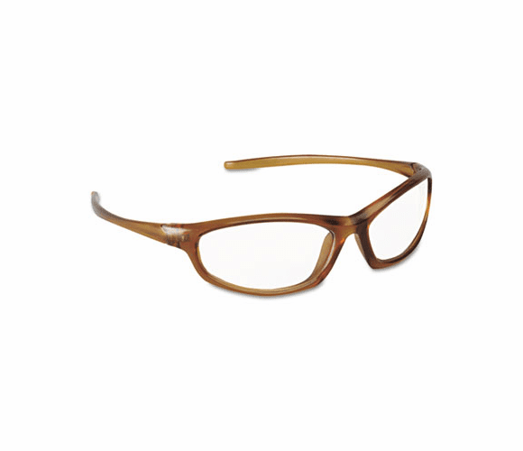 MMM117380000020 Refine 101 Safety Glasses, Wraparound, Clear AntiFog Lens, Mocha Frame By 3M/COMMERCIAL TAPE DIV.