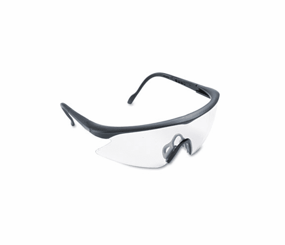 MMM160500000020 Nassau Vibrance Wraparound Safety Glasses, Black Plastic Frame, Clear Lens By 3M/COMMERCIAL TAPE DIV.