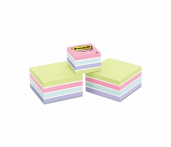 MMM2053SPVAD Cubes, One 360-Sheet 2 x 2, Two 400-Sheet 3 x 3, Sweet Pea By 3M/COMMERCIAL TAPE DIV.