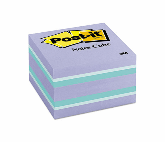 MMM2056PP Cube, 3 x 3, Blue Ice, 490 Sheets By 3M/COMMERCIAL TAPE DIV.