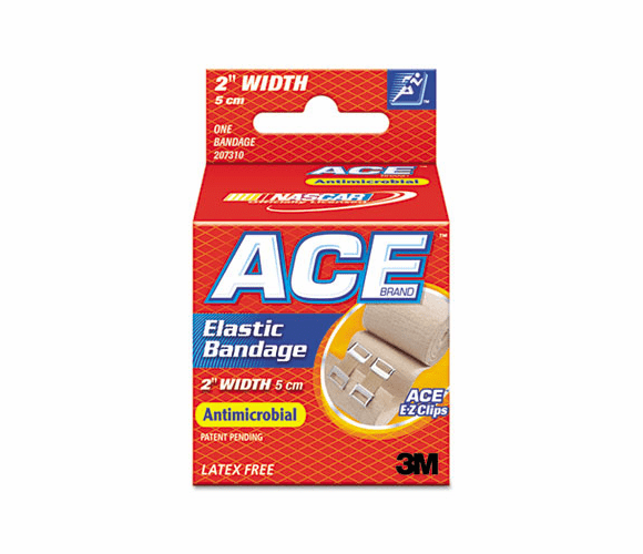 MMM207310 Elastic Bandage with E-Z Clips, 2" By 3M/COMMERCIAL TAPE DIV.