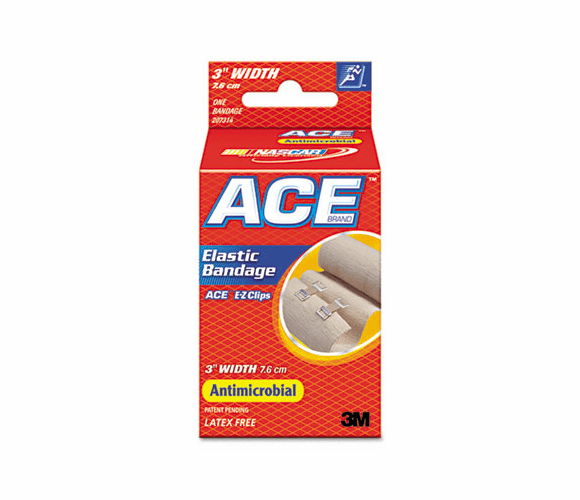 MMM207314 Elastic Bandage with E-Z Clips, 3" By 3M/COMMERCIAL TAPE DIV.