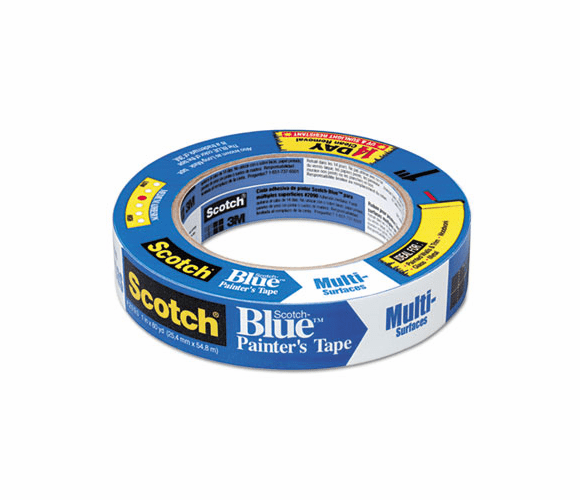 MMM20901A4X ScotchBlue Painter's Tape, 1" x 60 yards, 4/Pack By 3M/COMMERCIAL TAPE DIV.
