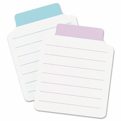 MMM2200PT Super Sticky Removable Note Tabs, 3 3/8 x 2 3/4, 2 pads of 25, Purple, Turquoise By 3M DATA PRODUCTS