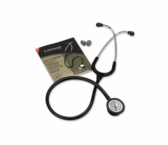 MMM2201 Littman Classic II S.E. Stethoscope, 28" Length, Black Tube By 3M/COMMERCIAL TAPE DIV.