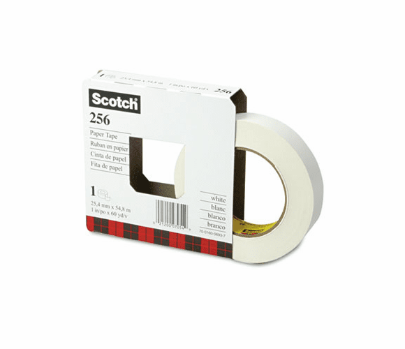 MMM2561 256 Printable Flatback Paper Tape, 1" x 60 yards, 3" Core By 3M/COMMERCIAL TAPE DIV.