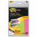 MMM2900PG Removable Label Pads, 1-7/8w x 2-7/8h, Limeade/Pink, 100/Pack By 3M/COMMERCIAL TAPE DIV.