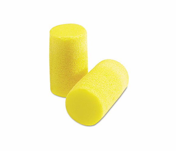 MMM3101101 E-A-R Classic Plus Earplugs, PVC Foam, Yellow, 200 Pairs/Box By 3M/COMMERCIAL TAPE DIV.