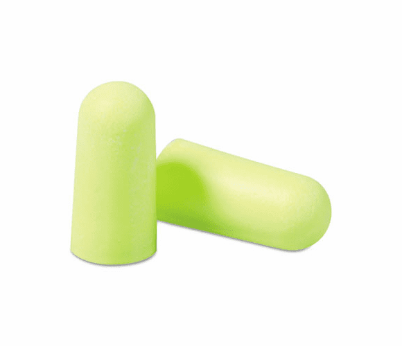 MMM3121250 E-A-Rsoft Yellow Neon Soft Foam Earplugs, Uncorded, Regular Size, 200/Box By 3M/COMMERCIAL TAPE DIV.