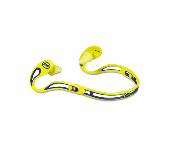 MMM3222000 E-A-R Swerve Banded Hearing Protector, Corded, Yellow By 3M/COMMERCIAL TAPE DIV.