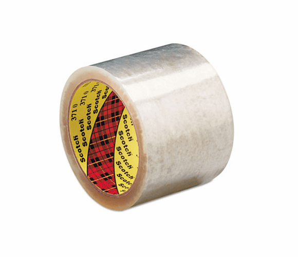 MMM37172100TT Box Sealing Tape, 2.83" x 109 yards, 3" Core, Clear, 24/Carton By 3M/COMMERCIAL TAPE DIV.