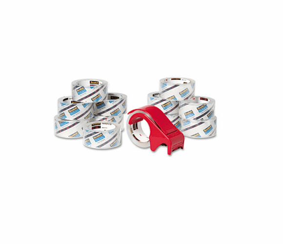 MMM385012DP3 3850 Heavy Duty Packaging Tape, 1.88" x 54.6 yards, Clear, 12/Box By 3M/COMMERCIAL TAPE DIV.