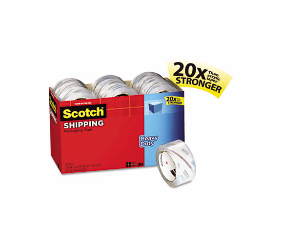 MMM385018CP 3850 Heavy Duty Packaging Tape Cabinet Pack, 1.88" x 54.6 yds, 18 Rolls By 3M/COMMERCIAL TAPE DIV.