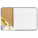 MMM558BBDE Self-Stick Cork Bulletin and Dry Erase Board, 36 x 22, White, Black Frame By 3M/COMMERCIAL TAPE DIV.