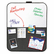 MMM558CBS Self-Stick/Dry Erase Combination Board, 22 x 18, Gray/White, Black Frame By 3M/COMMERCIAL TAPE DIV.