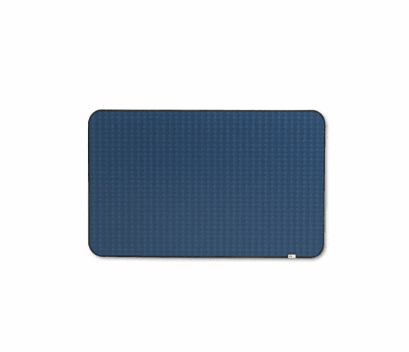 MMM558LF4 Self-Stick Framed Bulletin Board, 36 x 22, Blue, Black Frame By 3M/COMMERCIAL TAPE DIV.