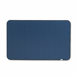 MMM558LF4 Self-Stick Framed Bulletin Board, 36 x 22, Blue, Black Frame By 3M/COMMERCIAL TAPE DIV.