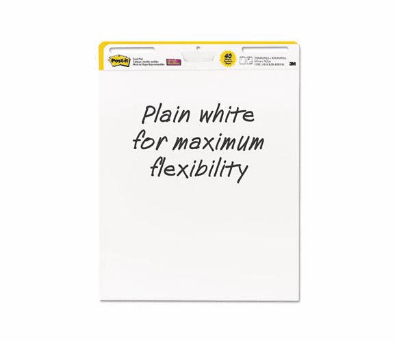 MMM559 Self-Stick Easel Pads, 25 x 30, White, 2 30-Sheet Pads/Carton By 3M/COMMERCIAL TAPE DIV.