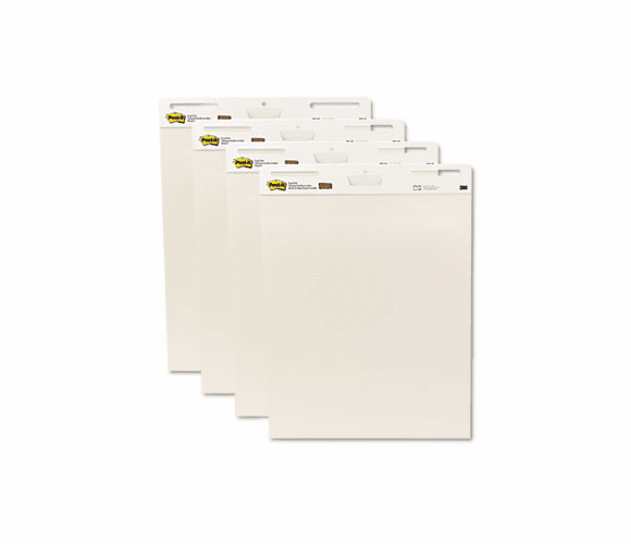 MMM559VAD Self-Stick Easel Pad, 25 x 30, White, 4 30-Sheet Pads/Carton By 3M/COMMERCIAL TAPE DIV.