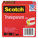 MMM6002P3472 Transparent Tape 600-2P34-72, 3/4" x 2592", 3" Core, Transparent, 2 Rolls By 3M/COMMERCIAL TAPE DIV.