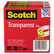 MMM600723PK Transparent Tape 600-72-3PK, 1" x 2592", 3" Core, Transparent, 3 Rolls By 3M/COMMERCIAL TAPE DIV.