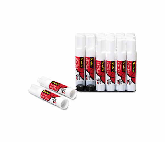MMM600818 Permanent Glue Stick, .28 oz, 18/Pack By 3M/COMMERCIAL TAPE DIV.