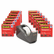 MMM600KC60 Transparent Tape Dispenser Value Pack, 1" core, Black, 12 Rolls By 3M/COMMERCIAL TAPE DIV.