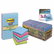 MMM65412SST Super Sticky Pads, 3 x 3, Five Tropic Breeze Colors, 12 90-Sheet Pads/Pack By 3M/COMMERCIAL TAPE DIV.