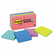 MMM65412SSUC Super Sticky Notes, 3 x 3, Five Jewel Pop Colors, 12 90-Sheet Pads/Pack By 3M/COMMERCIAL TAPE DIV.