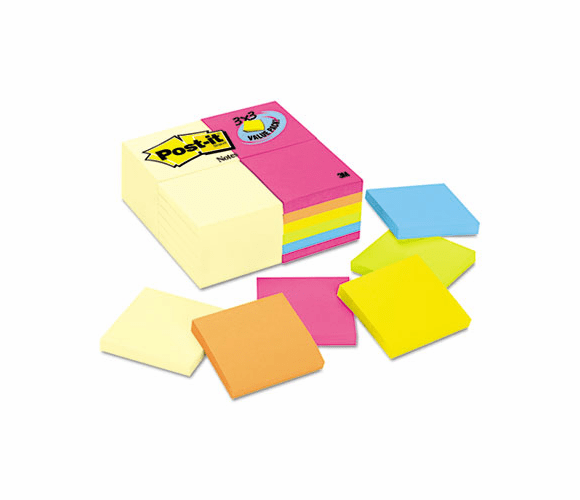 MMM654CYP24VA 3 x 3, Canary Yellow, Aquatic, Ultra, 24 100-Sheet Pads/Pack By 3M/COMMERCIAL TAPE DIV.