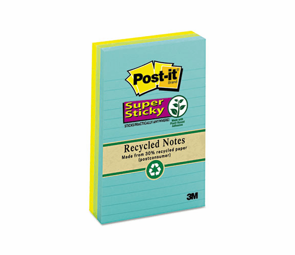 MMM6603SSNRP Farmers Market Super Sticky Notes, Lined, 4 x 6, 3 90-Sheet Pads/Pack By 3M/COMMERCIAL TAPE DIV.