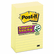 MMM6605SSCY Super Sticky Notes, 4 x 6, Lined, Canary Yellow, 5 90-Sheet Pads/Pack By 3M/COMMERCIAL TAPE DIV.