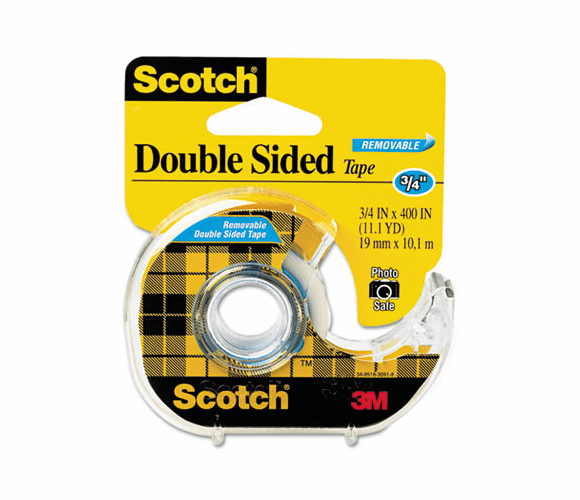 MMM667 667 Double-Sided Removable Office Tape and Dispenser, 3/4" x 400" By 3M/COMMERCIAL TAPE DIV.