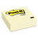 MMM675YL Original Lined Notes, 4 x 4, Canary Yellow, 300 Sheets By 3M/COMMERCIAL TAPE DIV.